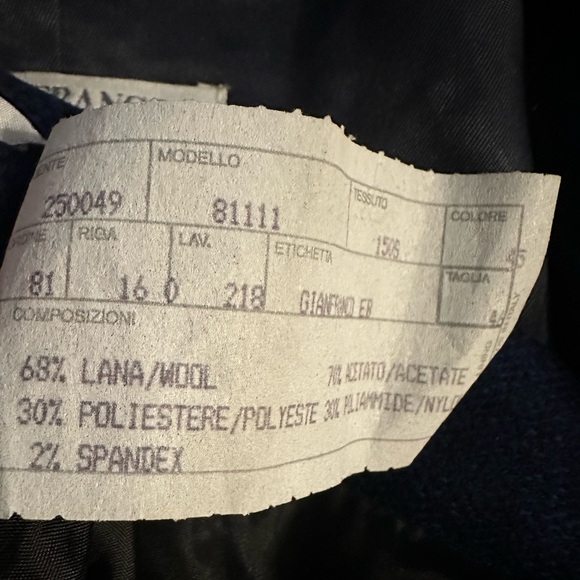 Gianfranco Ebeyer Elegant Blue Blazer and Skirt Set size 12 - Picture 11 of 11